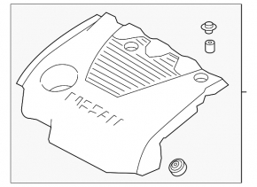 Накладка двигателя Nissan Maxima A36 16-23 3.5