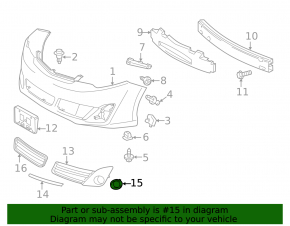Обрамление птф левое Toyota Camry v50 12-14 usa SE