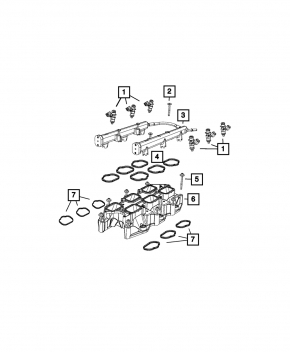 Spray injector Chrysler Pacifica 17-3.6