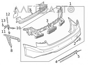Ranforsare bară spate pentru Audi A5 17-25