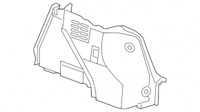 Обшивка арки левая Chevrolet Cruze 11-16