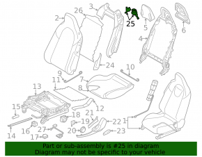 Динамик пищалка передней панели левая Mazda 6 14-17 Bose
