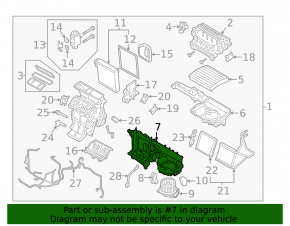 Корпус печки голый вентиляция Volvo XC40 19-22