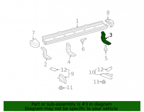 Кронштейн порога подножки задний левый Toyota FJ Cruiser 07-14