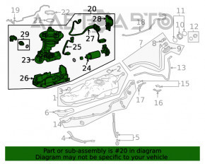 Топливный насос бензонасос Toyota Highlander 20-22 3.5