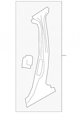 Стойка кузова центральная правая Mazda 3 19-26 4d