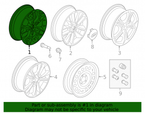 Диск колесный R19 Ford Escape MK3 13-19