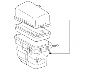 Корпус воздушного фильтра Lexus RX300 98-03