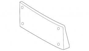 Площадка под номер переднего бампера BMW 4 F32/33/36 14-20 M Pack
