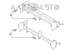 Jaluzele deflectoare de radiator Subaru Legacy 20-25 cu motor