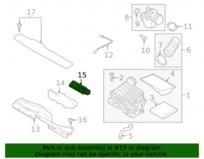 Воздуховод на фильтр VW Jetta 19-26 1.4T, 1.5T