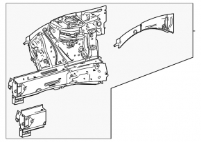 Четверть передняя правая Mercedes A-class V177 19-22