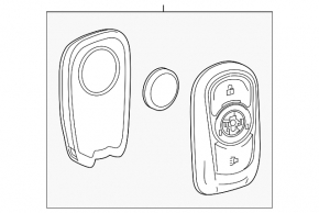 Ключ Buick Encore 17-20 5 кнопок