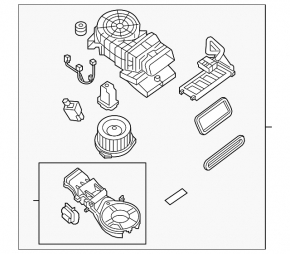Печка в сборе 2 ряд Nissan Pathfinder 13-16