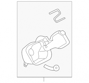 Лючок бензобака с корпусом VW Golf 15-15