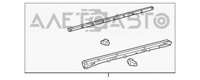 Накладка двери нижняя внутренняя передняя правая Lexus RX350 RX450h 10-15 сломаны крепления