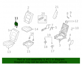 Tetieră spate stânga pentru Ford Escape MK4 2023-2026, material textil negru, cusături albe