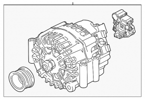 Генератор BMW 5 G30 18-23 250А 4.4T