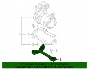 Кронштейн компрессора кондиционера Volkswagen ID.4 21-26 нижний под R-1234yf