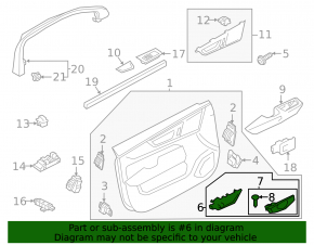 Ручка двери внутренняя передняя левая Volvo XC60 18-26