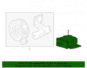 Pedestrian Alert Control Module Chevrolet Bolt 17-