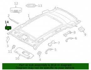 Плафон освещения передний левый BMW X3 G01 18-21