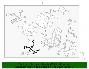 Проводка пассажирского сиденья Toyota Sequoia 08-09