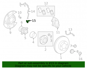 Датчик ABS передний правый Toyota Sequoia 08-17