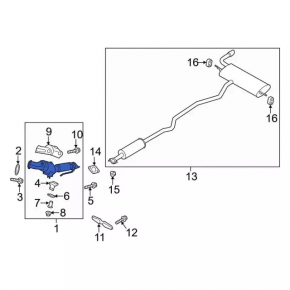 Катализатор Ford Fusion mk5 13-19 1.5T 1.6T