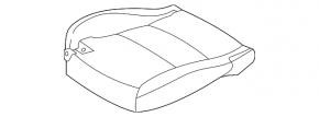 Водительское сидение Mazda CX-30 20-22 без airbag, механическое, ткань черная