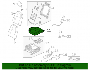 Водительское сидение Mazda CX-30 20-22 без airbag, механическое, ткань черная