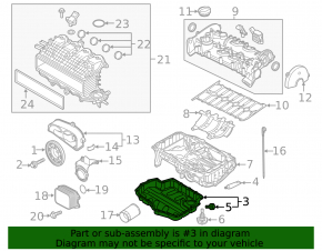 Поддон масляный VW Jetta 19-21 1.4T