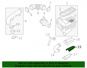 Воздухоприемник крышка VW CC 08-17