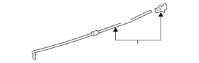 Опора упор капота Subaru XV Crosstrek 13-17