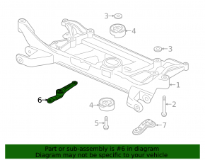 Подушка двигателя задняя VW Jetta 19-26 АКПП