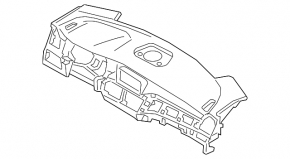 Bord negru Hyundai Tucson 19-21 fără airbag