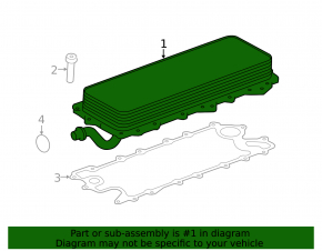 Răcitor ulei motor pentru Land Rover Range Rover 13-19 3.0, 5.0