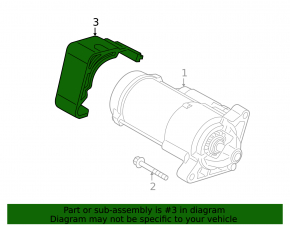 Накладка стартера BMW X1 F48 16-22 B46