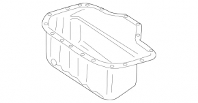 Поддон масляный ДВС Mercedes X164 GL W164 ML