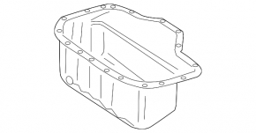 Поддон масляный ДВС Mercedes X164 GL W164 ML