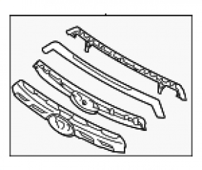 Grilă radiator Subaru Forester 22-24 SK superioară, neagră