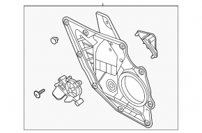 Стеклоподъемник с мотором задний правый Ford Escape MK4 20-21