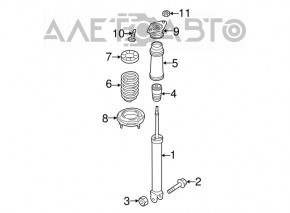 Amortizor spate dreapta Kia Optima 11-15