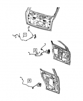 Проводка двери багажника Jeep Compass 12-13
