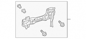 Mecanismul mânerului ușii din spate dreapta pentru Lexus RX350 RX450h 10-15