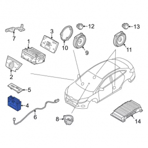 USB SOCKET CONNECTOR Ford Fusion mk5 13-20