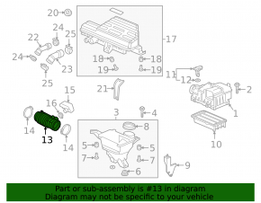 Воздуховод Honda CRV 17-22 1.5Т