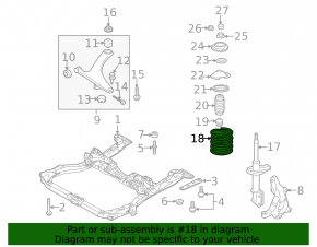 Пружина передняя левая Subaru Outback 10-14 2.5