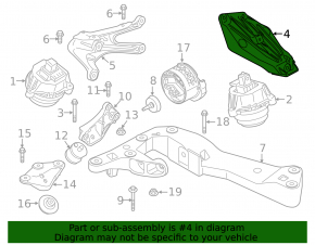 Кронштейн подушки двигателя правый BMW X5 G05 19-23 3.0T