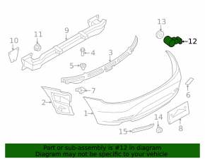 Парктроник переднего бампера BMW 1 E82 08-13